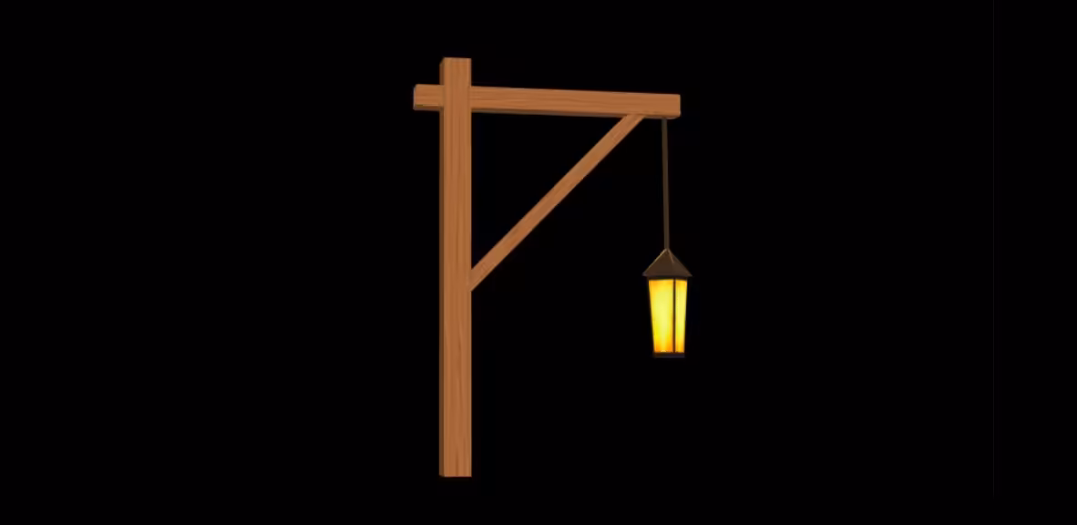 A parameterizable variation of the previous 3D model of a lantern.
