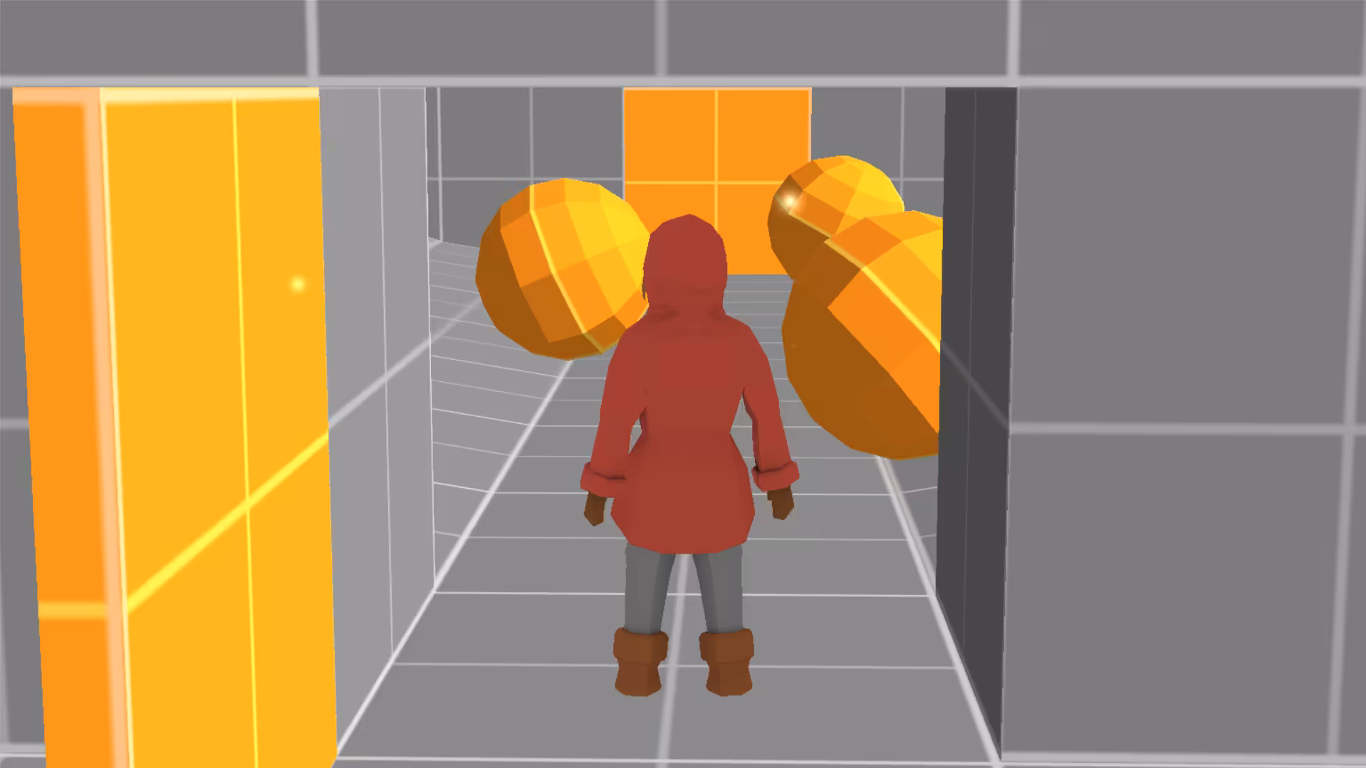 The player triggered a boulder trap.