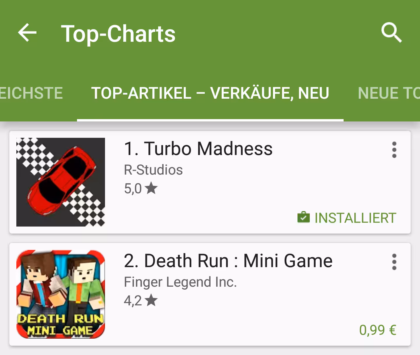 Turbo Madness Racing on #1 in Top charts - Sales, New releases in Racing Games
